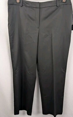 Jones New York Collection Womans Black Stretch Park Avenue Dress Pants NWT Sz 16 - Image 1 of 4