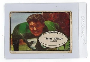 1953 Bowman Bucko Kiroy Philadelphia Eagles #4 Football Trading Card Rookie RC - Picture 1 of 2
