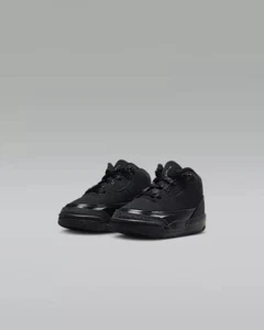 [DM0968-001] Air Jordan 3 Retro Toddler Black Cat *NEW* - Picture 1 of 6