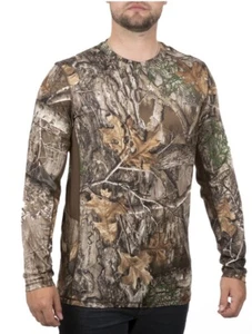 New Realtree Edge Camo Scent Control Long Sleeve Performance Flex T Shirt mens L - Picture 1 of 5