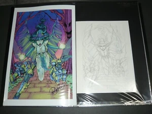 Original Art - Art to OZ - Wicked Witch by Ryan Kincaid plus bonus print - Picture 1 of 3