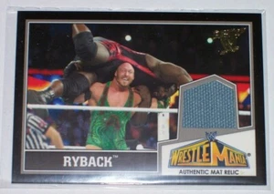 2013 Topps Best of WWE WrestleMania XXIX 29 alfombra de anillo reliquia Ryback The Big Guy - Imagen 1 de 1