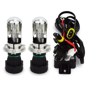 AMPOULES XENON H4 8000K 55W POUR KIT HID PHARE DE RECHANGE 12V AUTO MOTO - Foto 1 di 1