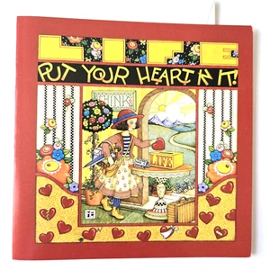 Vintage Blank Note Card Mary Engelbreit Life Put Your Heart In It - Picture 1 of 2