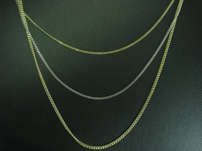 925 Argento Sterling Collier/Parzialmente Dorato/Dreistrahlig / 7,0g/42 CM - Immagine 1 di 3