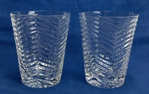 2 Two’s Company Longueville Crystal Tumblers/Dbl Old Fashioned Glasses “RARE” - Picture 1 of 10