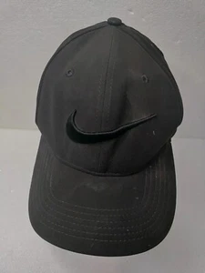 Gorra de golf negra Nike negra con logotipo Swoosh clásica 99 gorra de ajuste seco talla única elástica - Imagen 1 de 5