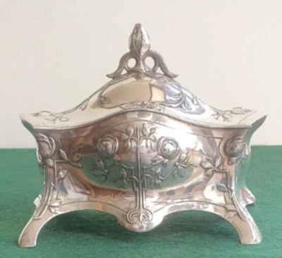 WMF Art Nouveau EPNS 1/0 Ataúd Joyería Alemana en Buen Estado Foto 1 de 4