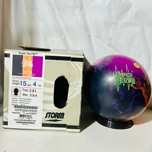 NIB undrilled Storm Super Son!Q 15lbs 4oz Bowling Ball! - Picture 1 of 5