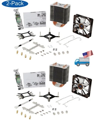 Lot 2: Titan Fenrir 120mm Z-AXIS 4pin CPU Cooler Core i5 i7 for LGA 1156 1366 - Image 1 of 4