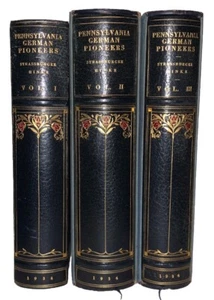 1934, 1st, 1 of 145, FINELY BOUND, PENNSYLVANIA GERMAN PIONEERS, STRASSBURGER - Picture 1 of 20