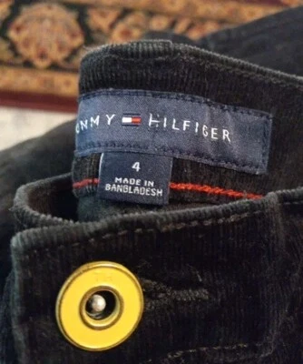 Calça Tommy Hilfiger Feminina PRETA Elástica Magra Cintura Média Perna Reta Tamanho 4 (57) - Imagem 1 de 4