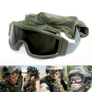 Gafas tácticas Airsoft a prueba de viento 3 lentes ejército militar protección UV disparo - Imagen 1 de 22