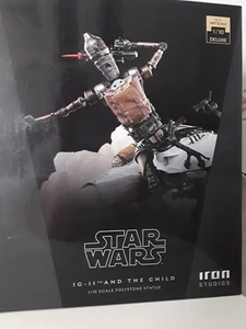 IRON STUDIOS IG-11 AND THE CHILD DELUXE BDS ART SCALE 1/10 20CM - Imagen 1 de 8