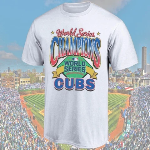 Chicago Cubs 2016 WS Champi0ns vtg style T Shirt men women Cover