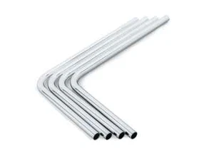 Bitspower Pre-bent 90-Degree Brass Hard Tubing OD16MM Silver - Length 220x300MM - Picture 1 of 2
