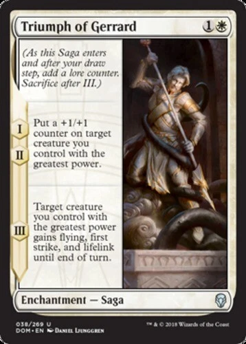 Triumph of Gerrard ~ Near Mint Dominaria MTG Magic UltimateMTG White Card - Image 1 of 1