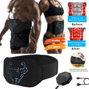EMS ABS Abdominal Belt Muscle Trainer Stimulator Toning Smart Home Training Slim - Picture 1 of 17