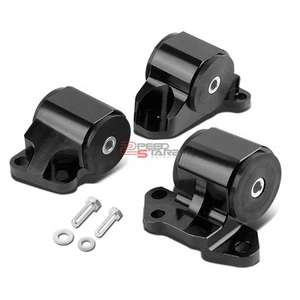 FOR EG EH/DC D15/D16 B16/B18 SWAP MOTOR BOLT-ON ALUMINUM 2-BOLT ENGINE MOUNT KIT - Picture 1 of 5