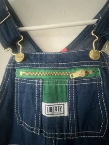 Liberty Kinder Denim Latzhose Größe 6R/6R mit verstellbaren Trägern Neu mit Etikett!!  - Bild 1 von 8