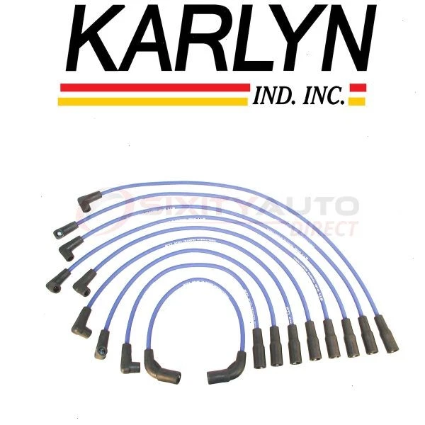 Karlyn Spark Plug Wire Set for 1996-1999 GMC K1500 Suburban - Ignition Plugs ac Foto 1 de 4