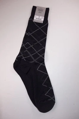 Calcetines PERRY ELLIS para hombre negros lisos tejidos texturizados 100 % rayón NUEVOS Foto 1 de 2