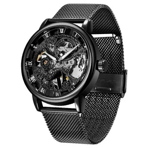 Men's Mesh Strap Mechanical Skeleton Watch - Bild 1 von 7