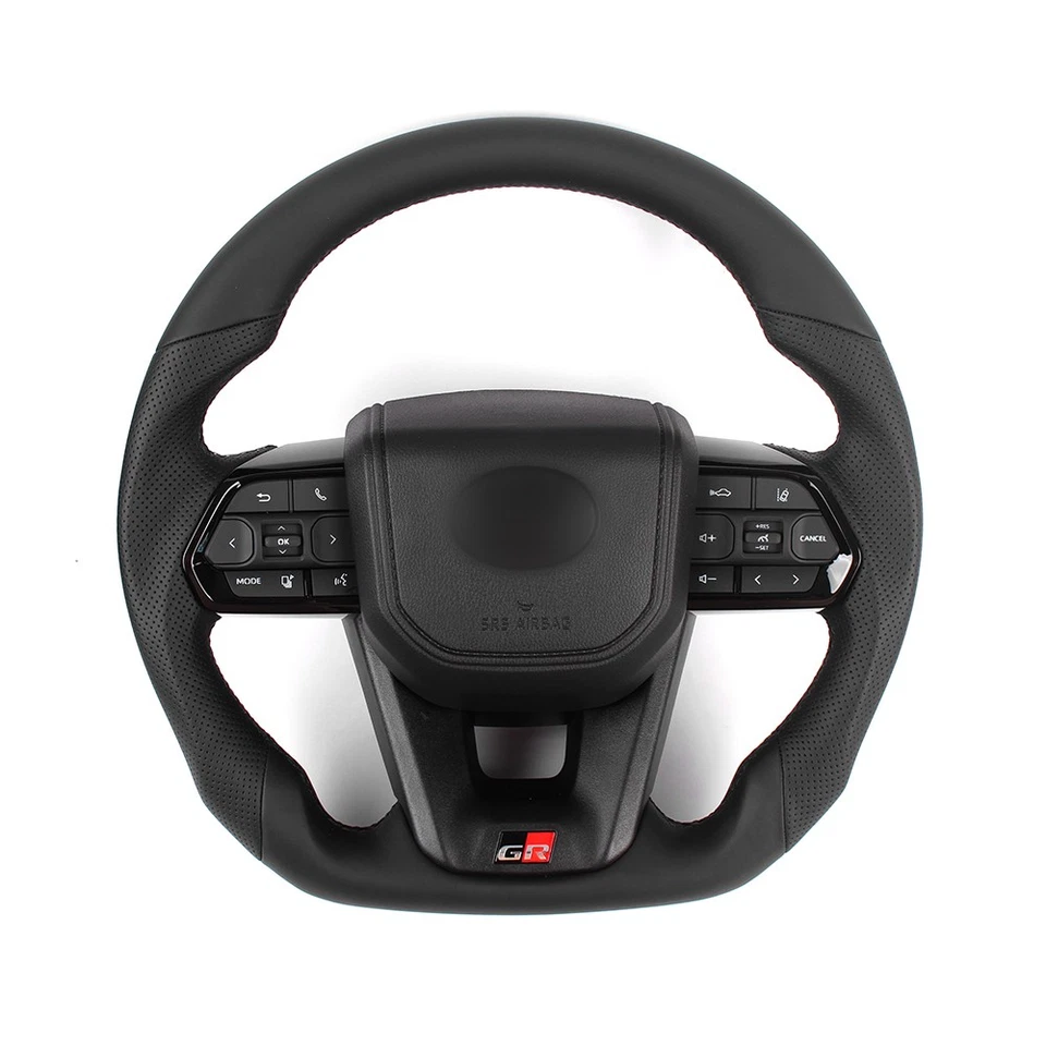 Leather Steering Wheel For Toyota GT 86 FORTUNER FJ Cruiser HIACE Land Cruiser - Image 1 of 4