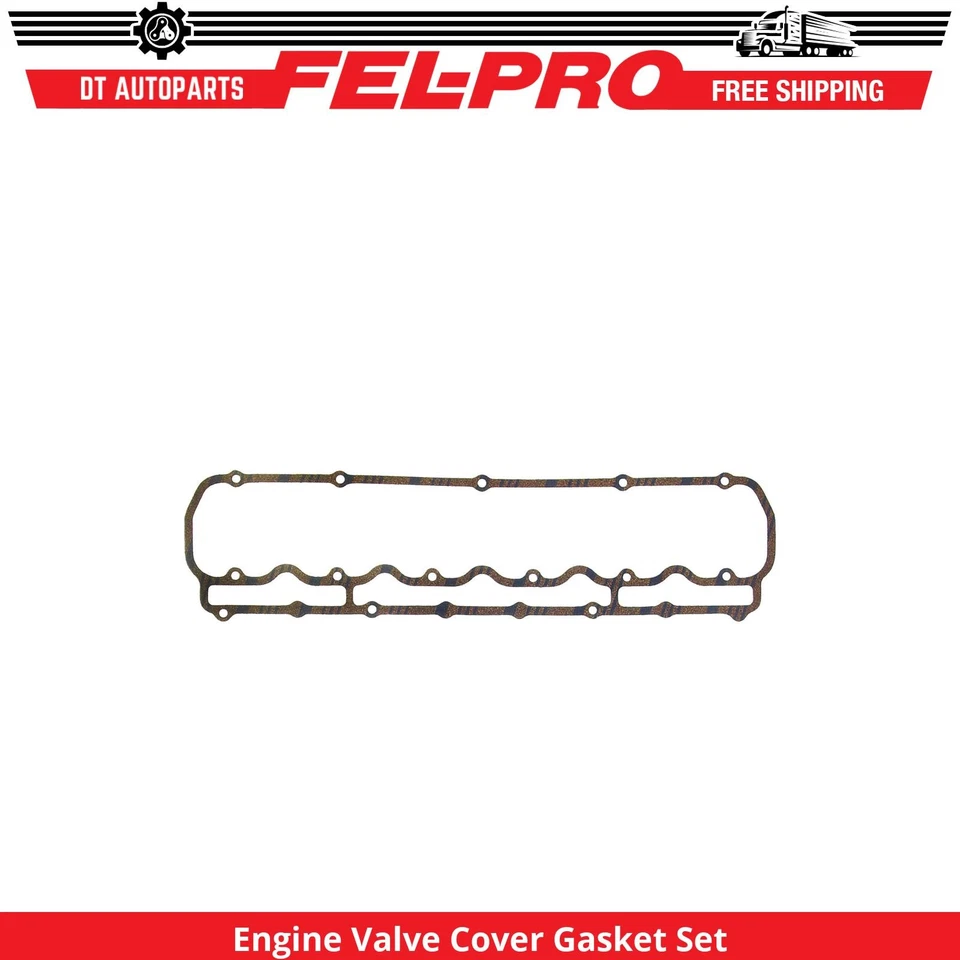 For 1975-1979 Checker Marathon 4.1L L6 Engine Valve Cover Gasket Set Fel-Pro - Image 1 of 1