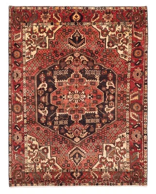 Vintage Oriental Hand-Knotted Carpet 5'4" x 6'11" Traditional Wool Area Rug - Image 1 of 4
