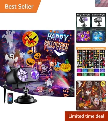 Luz proyectora navideña más brillante e resistente a la intemperie - 80 patrones para cada ocasión Foto 1 de 4