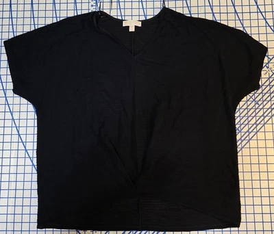 Suéter feminino Michael Kors preto manga curta tamanho 1X - Imagem 1 de 4