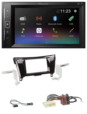 Pioneer DAB MP3 2DIN Bluetooth USB Autoradio für Nissan X-Trail 2014-2022 Klavie - Bild 1 von 4