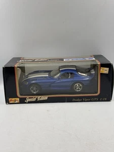 Maisto Special Edition Dodge Viper GTS 1:18 Die Cast Blue Car NEW In Box - Picture 1 of 10