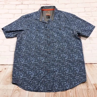 Camisa táctica 5.11 para hombre pequeña utilidad broches de presión azul camuflaje ejército manga corta Foto 1 de 4