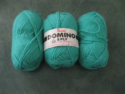 Panda: Domino : 8ply: Colour: Green : Pure New Wool: Approx 140grams :  Unused : - image 1 of 2