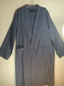 Nautica Herren Morgenmantel klein mittelblau Sommer Morgenmantel Nachtwäsche Tasche Gürtel maritim - Bild 1 von 9