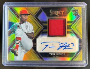 2023 Select Tink Hence Rookie Jersey Auto RC Gold Prizm #4/10 Cardinals - Picture 1 of 2