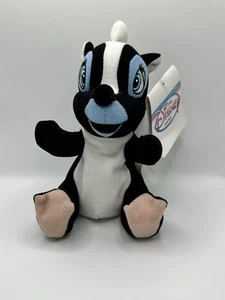 Disney Store Exclusive Mini Bean Bag Bambi Plush Flower Skunk Stuffed Animal 7” - Picture 1 of 6