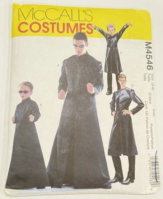 McCall's M4546 Matrix Neo Jacket & Pants, Priest Cassock Sz 3-8 Child Uncut - Image 1 of 4