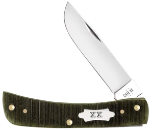 Case xx Knives Sod Buster Jr Sawcut Olive Green 39233 Stainless Pocket Knife - Picture 1 of 4