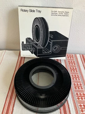 Unused  100 Rotary Slide Tray 2x2 GAF Sawyers Minolta and MORE W/ ORIGINAL BOX - Image 1 of 4