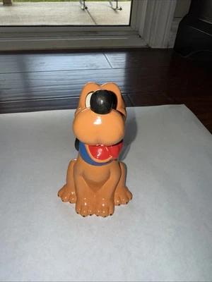 Vintage Walt Disney ProductionsJapan PLUTO Coin Bank Ceramic w/Label UNUSED - Image 1 of 4