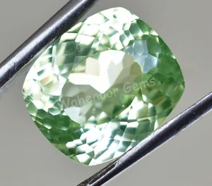 11.30 Ct Natural Green Peridot Cushion Shape VVS Pak Gemstone AGL Certified - Picture 1 of 8