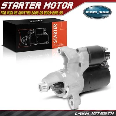 Starter Motor for Audi A5 Quattro 2008 Q5 2009-2012 S5 2008-2009 10T 1.4kW CW - Image 1 of 4