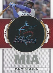 TOPPS 2023 SERIES 1 JAZZ CHISHOLM JR #TLP-JC TEAM LOGO COMMEMORATIVE PATCH RELIC - Picture 1 of 2