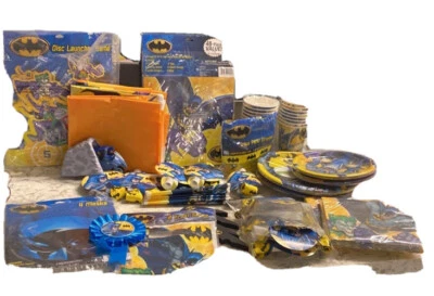 Batman Party Decorations Bundle Invitations Favors Hallmark Room Transformation - Image 1 of 4