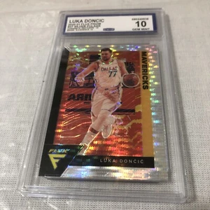 LUKA DONCIC 2020-21 FLUX Prizm #37 BASKETBALL SILVER Pulsar CCG 10 Gem Mint - Picture 1 of 2