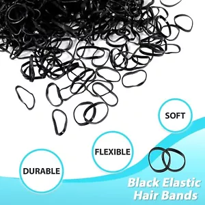 MINI HAIR ELASTICS Rubber Bands Braids Braiding Plaits Small Bands UK seller - Picture 1 of 8