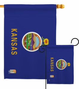 Kansas Garden Flag Americana States Decorative Small Gift Yard House Banner - Picture 1 of 19